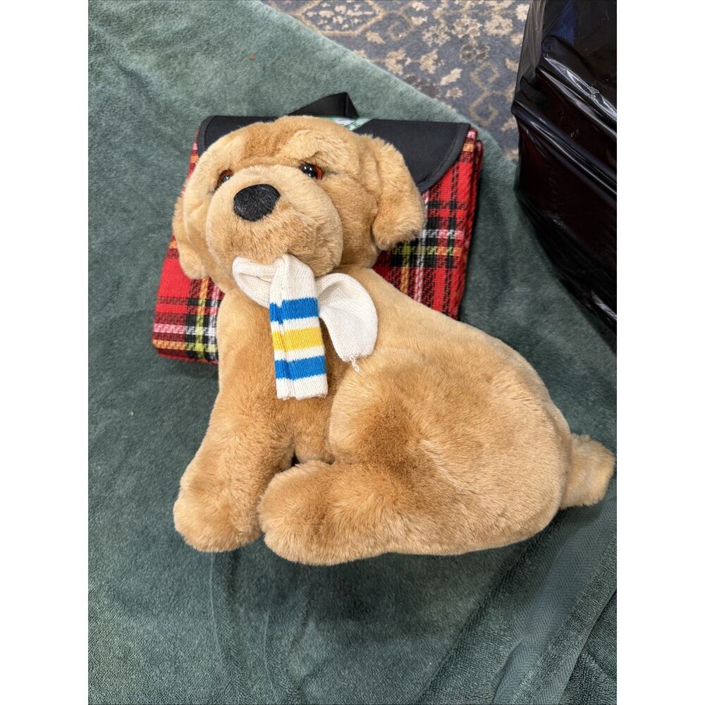 Dakin Playthings Plush Dog Lab Puppy Sock 1987 Vintage Soft Classics NOS Vintage